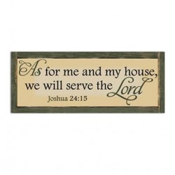 Wall Plaque-As For Me And...