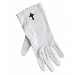 Gloves-Black Cross Cotton-XLG