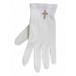 Gloves-Gold Cross Cotton-Large