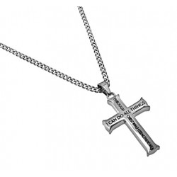 Necklace-Iron Cross-I Can...