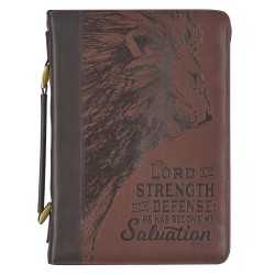 Bible Cover XL Brown Lord...