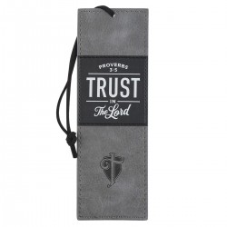 Faux Leather Bookmark-Trust...