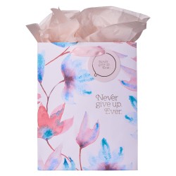 Gift Bag-Pink Petals/Never...