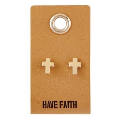 Earrings-Have Faith/Cross...