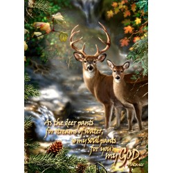 Frameless Canvas-Deer...