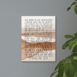 Canvas Print-Psalm 23 (12 x...