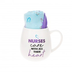 Mug & Sock Set-Nurse (15.5 Oz)