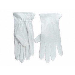 Gloves-Usher Solid White...
